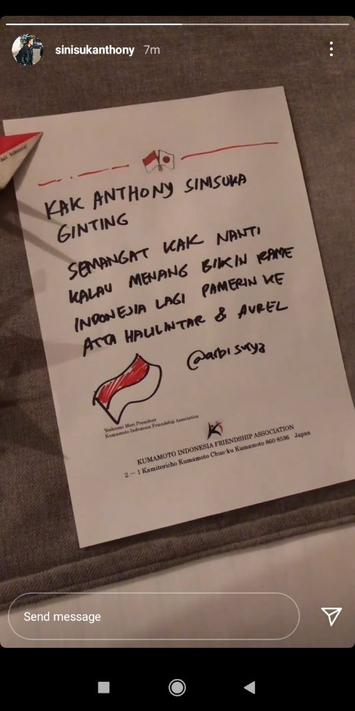Jelang Olimpiade Tokyo 2020, Anthony Ginting Dapat Pesan Buat Pamer ke Atta-Aurel