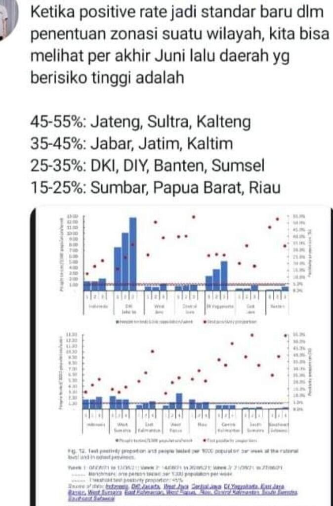Positivity Rate Tinggi, Epidemiolog Sebut Kasus Covid-19 Indonesia bak Hujan Badai