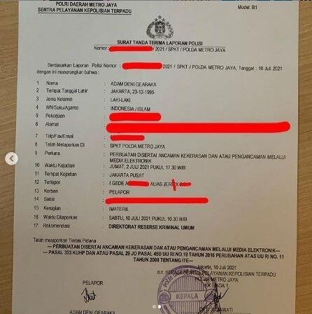 Jerinx SID Dilaporkan ke Polda Metro Jaya karena Maki-maki Adam Deni di Telepon