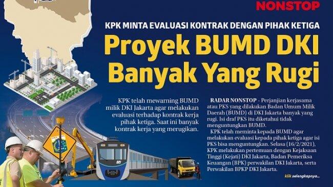 BPK Temukan Dana Rp763,85 Miliar Terbuang Percuma di Tiga BUMD DKI Jakarta