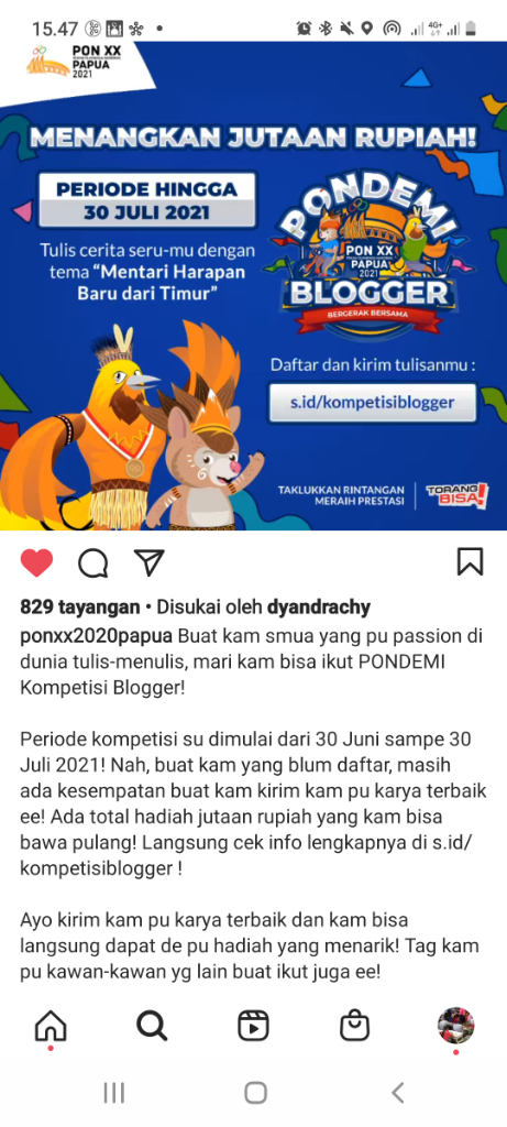 Pelaksanaan PON XX Papua 2021 