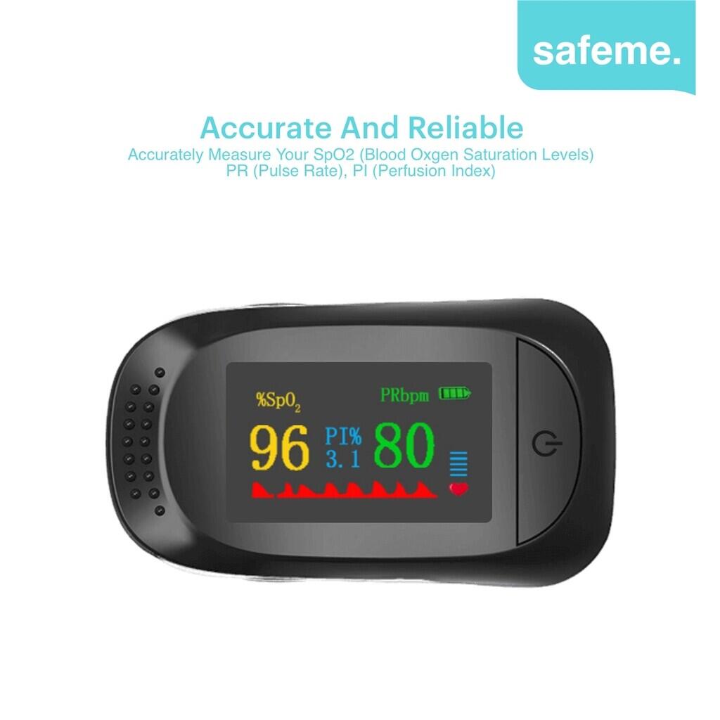 Pulse Oximeter Fingertip A2 Alat Kesehatan Pengukur Kadar Saturasi Oksigen