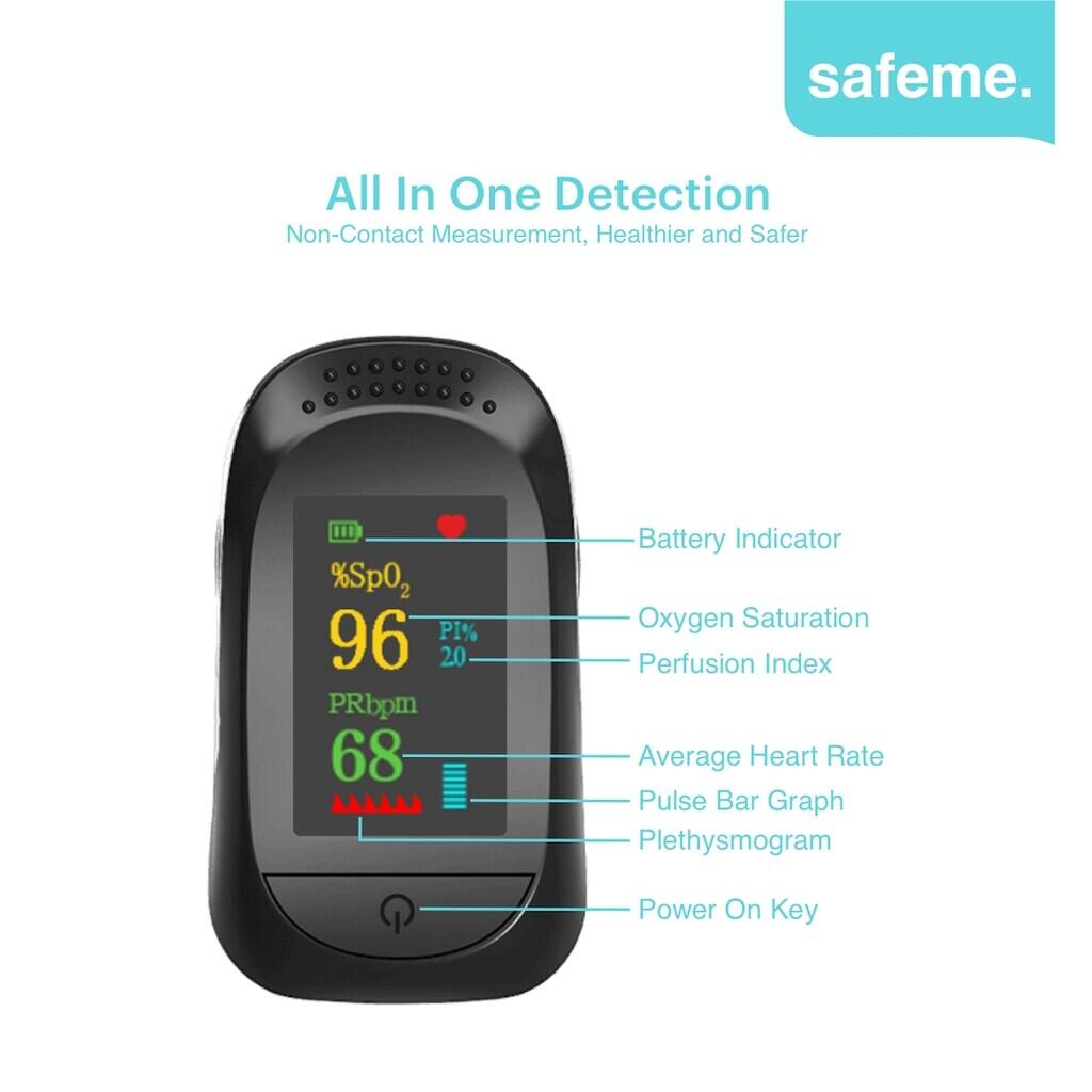 Pulse Oximeter Fingertip A2 Alat Kesehatan Pengukur Kadar Saturasi Oksigen