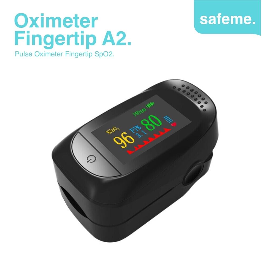 Pulse Oximeter Fingertip A2 Alat Kesehatan Pengukur Kadar Saturasi Oksigen