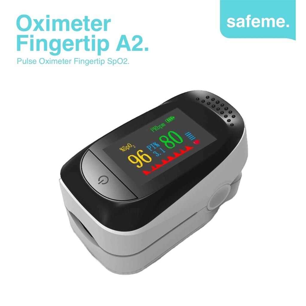 Pulse Oximeter Fingertip A2 Alat Kesehatan Pengukur Kadar Saturasi Oksigen