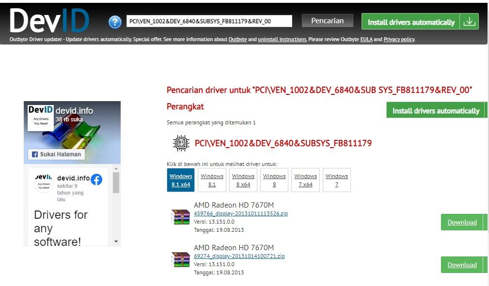ASK. Driver untuk AMD Radeon HD 7600m black screen