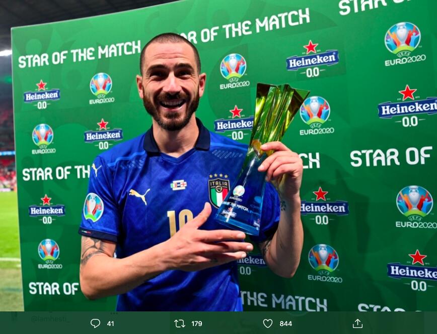 Bonucci Ejek Ronaldo Dan Pogba, Meminum Cocacola & Heineken Setelah Menang Euro 2020