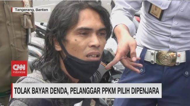Viral, Pilih Penjara Karena Tak Sanggup Bayar Denda!! Pelanggar PPKM Serba Susah