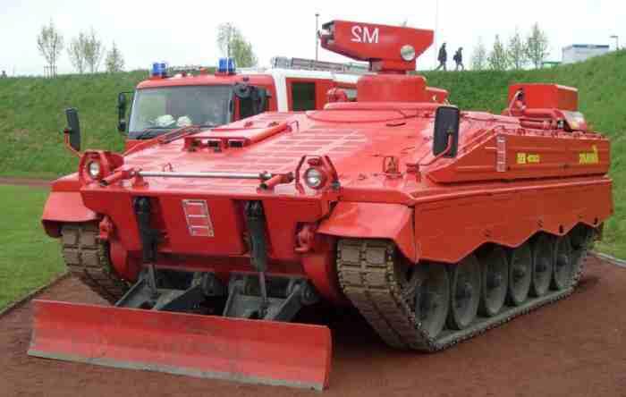Marder Firefighting - IFV yang Disulap Menjadi Kendaraan Pemadam Kebakaran