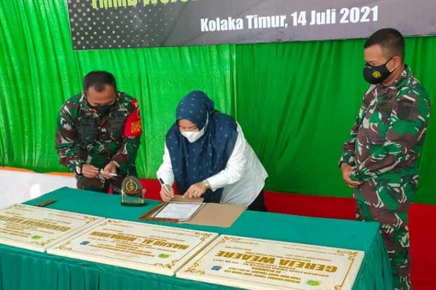 Selesai Cepat Waktu, Bupati Kotim Apresiasi Satgas TMMD Kodim 1412