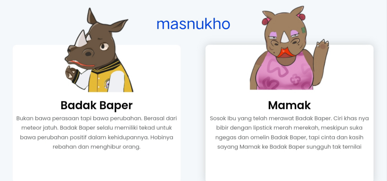 Keseruan Masnukho #BerburuBaperPoin Kerjakan Quiz Bersama Karakter Lucu Sobat Badak