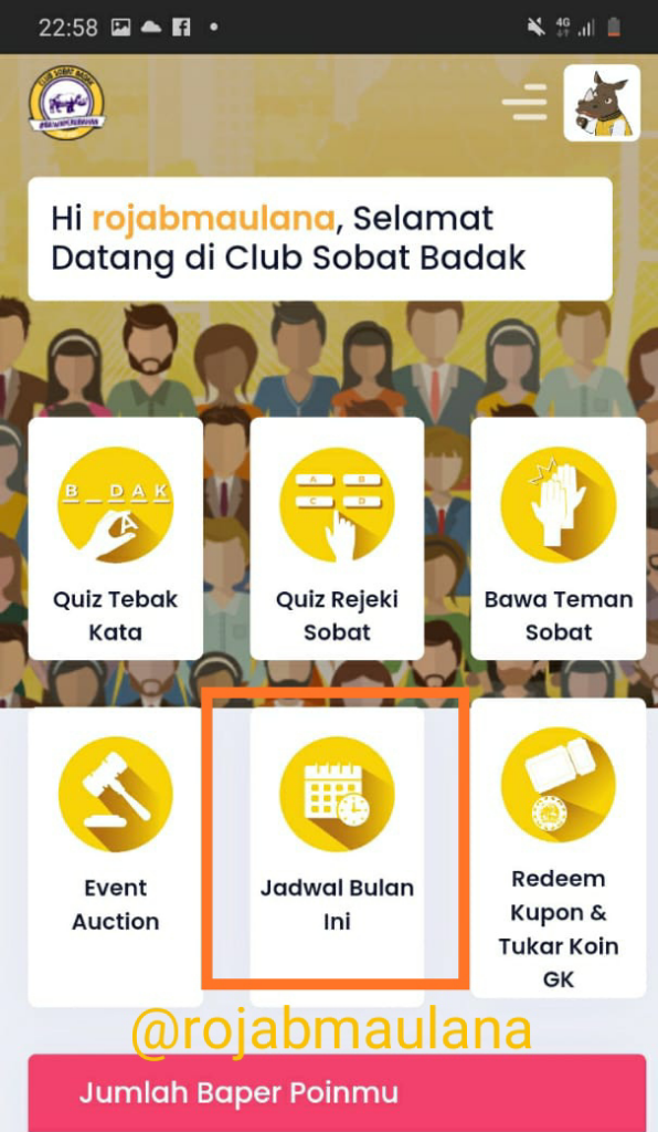 #BerburuBaperPoin di Club Sobat Badak, Jadi Hiburan Penghilang Penat Setelah Bekerja