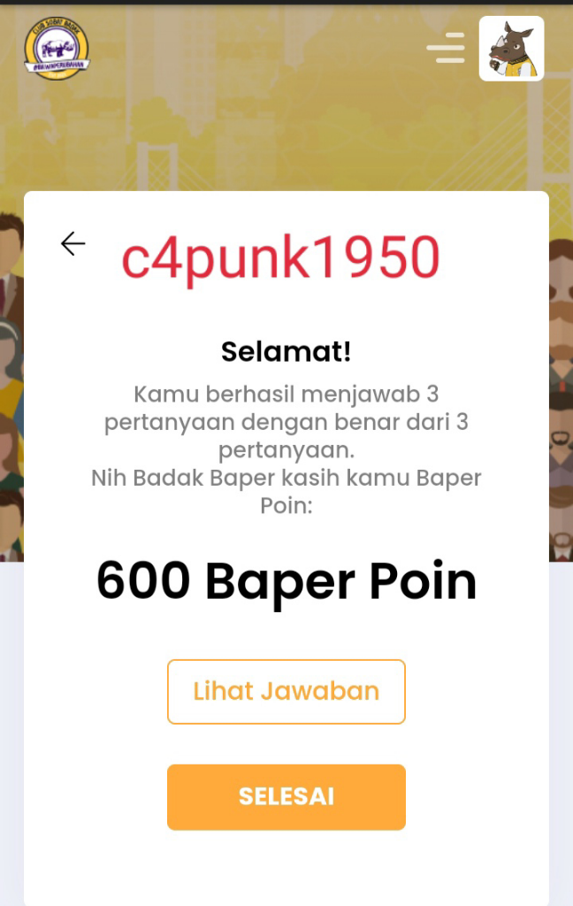 #BerburuBaperPoin Bersama Sobat Badak