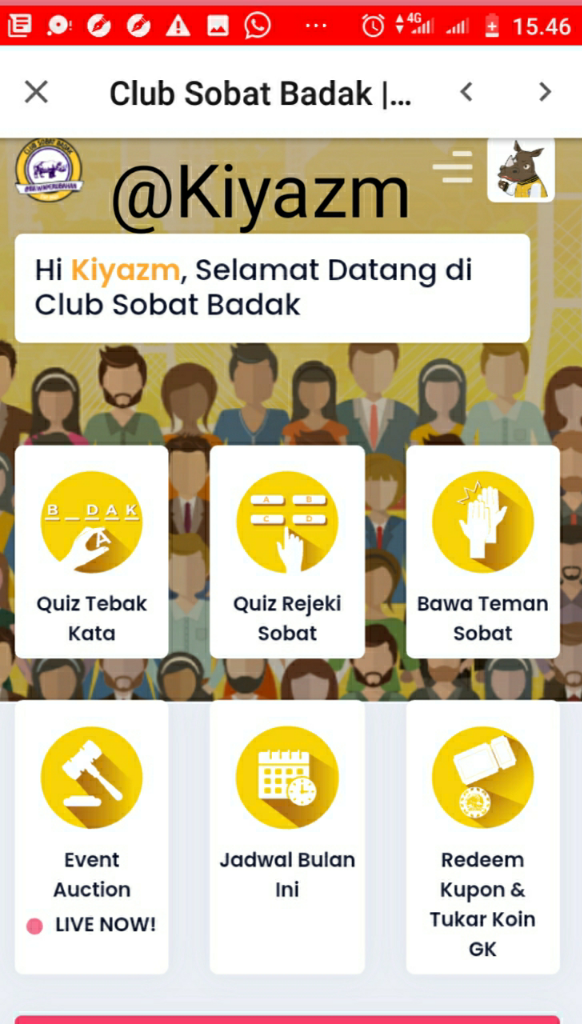 Bosan? Kuy Ikut Klub Sobat Badak dan #BerburuBaperPoin. Dijamin suweru!