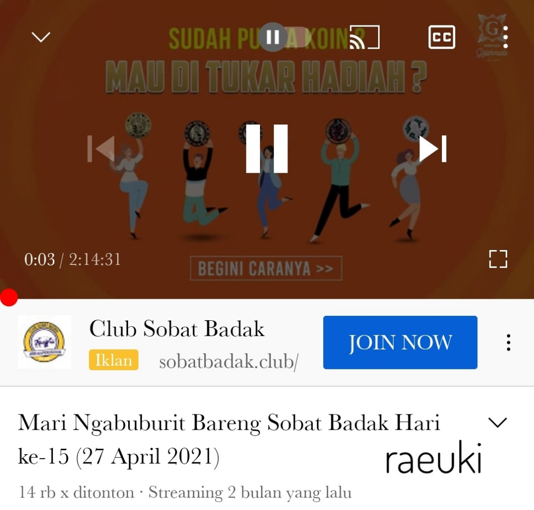 Yuk Seru-seruan bersama Club Sobat Badak, Ikut Lelang dan Dapatkan Barang!