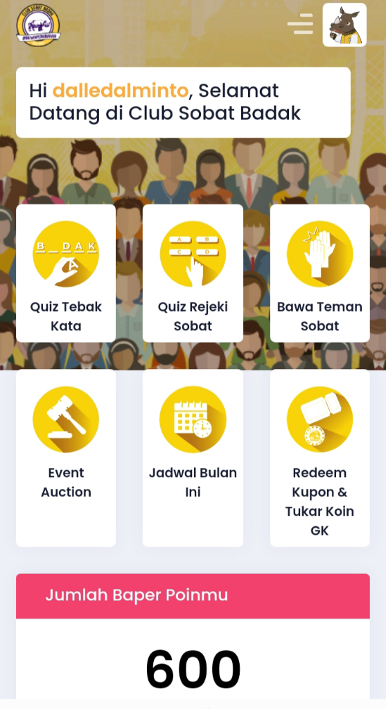 Club Sobat Badak Solusi Bagi Isoman Dan Saat PPKM Dapat Hiburan & Poin, Yuk Mainkan!