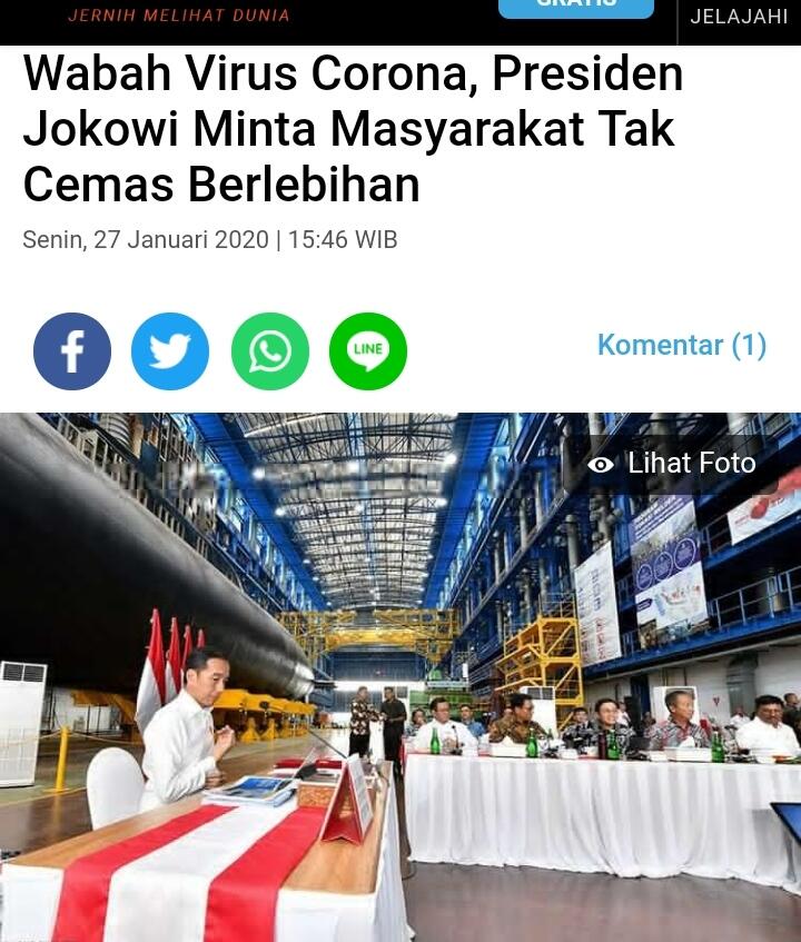 Ma’ruf Amin: Ada Pendapat Indonesia Mulai Dianggap Pusat Penyebaran Baru Covid-19