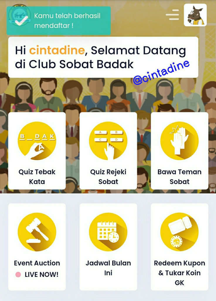 Rasakan Serunya #BerburuBaperPoin di Club Sobat Badak dan Menangkan Lelang