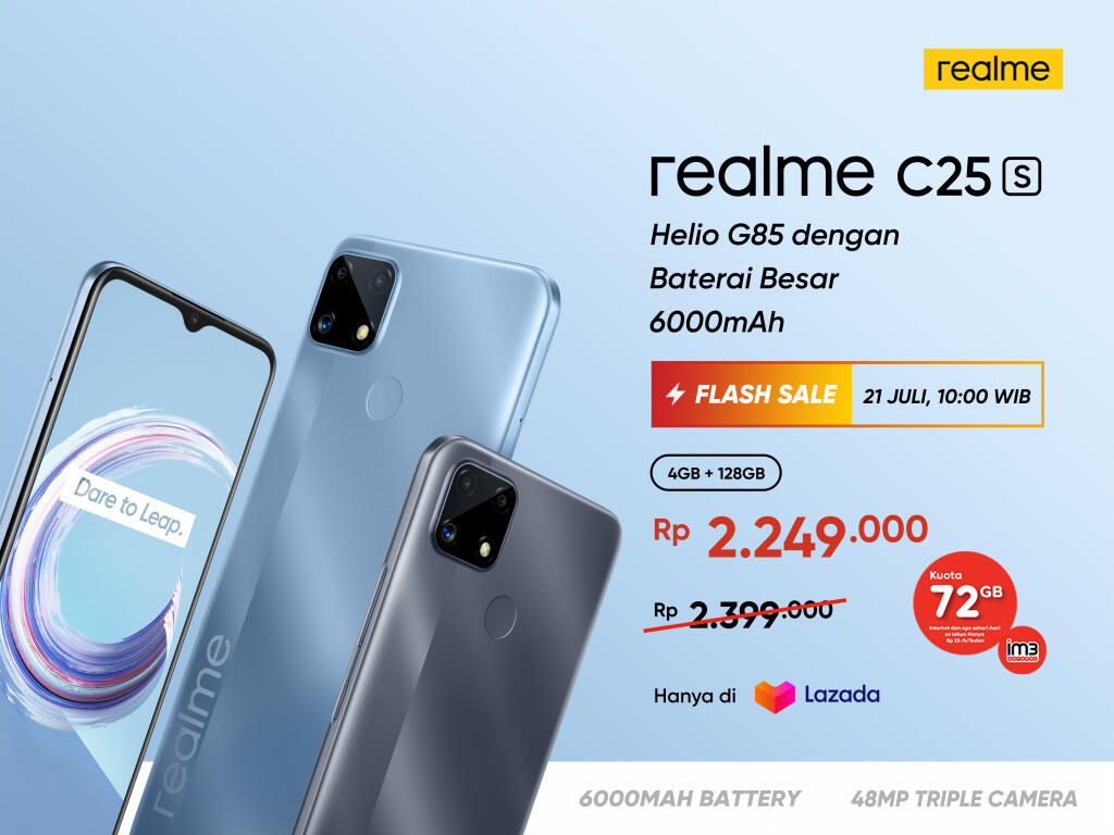 Smartphone Entry Level Baru dari Realme dengan Baterai Jumbo