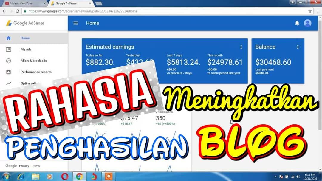 11 tips cara meningkatkan pendapatan iklan adsense