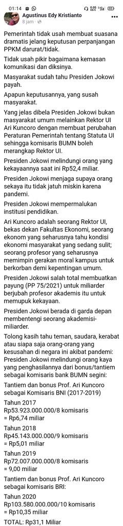 Usai Heboh Rektor UI Rangkap Jabatan, Presiden Ubah Aturan!!!