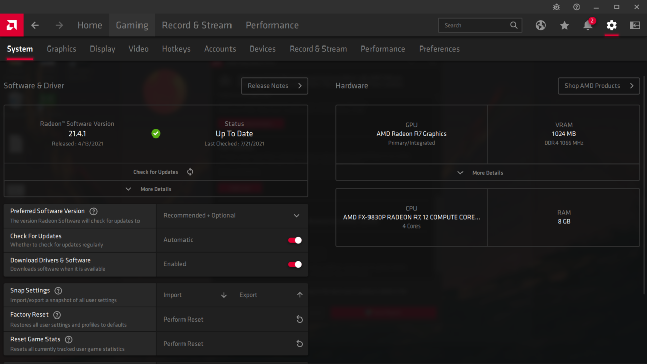 Help Gan, Integrated GPU Nggak Ke Detect Di AMD Software, Gimana nich?