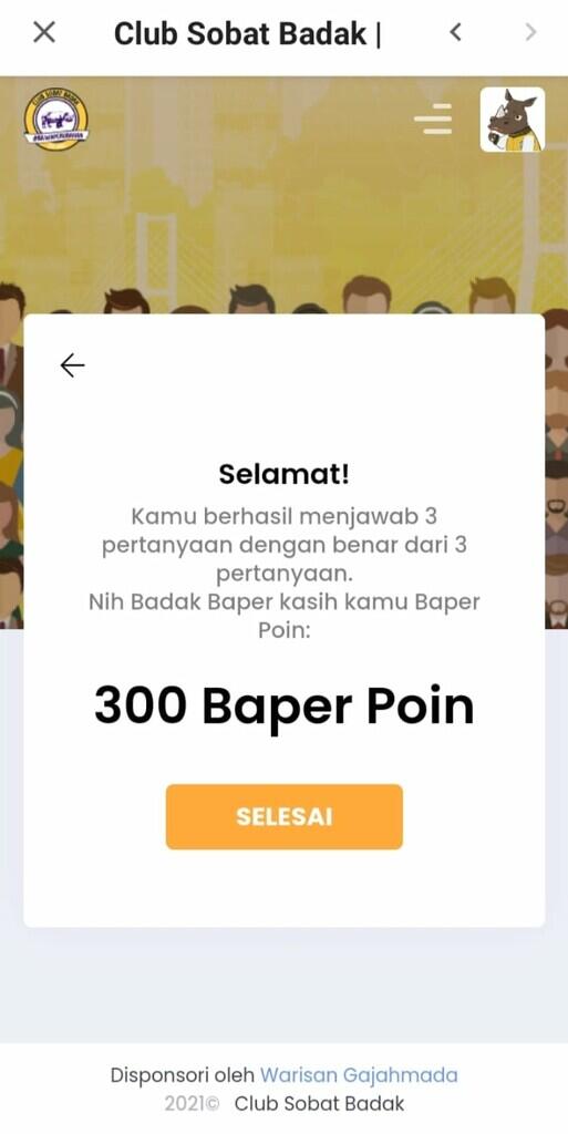 Join Yuk Ke Club Sobat Badak,Banyak Hadiahnya Lho