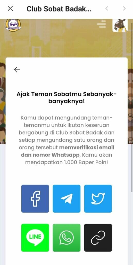 Join Yuk Ke Club Sobat Badak,Banyak Hadiahnya Lho
