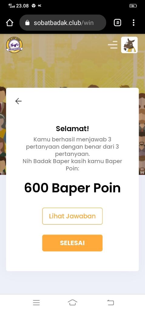 The Baper Yang Ada Badaknya, Di Baperin Aja Dulu