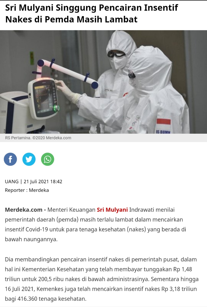 Jabar Janji Selesaikan Pembayaran Insentif Nakes Bulan Ini