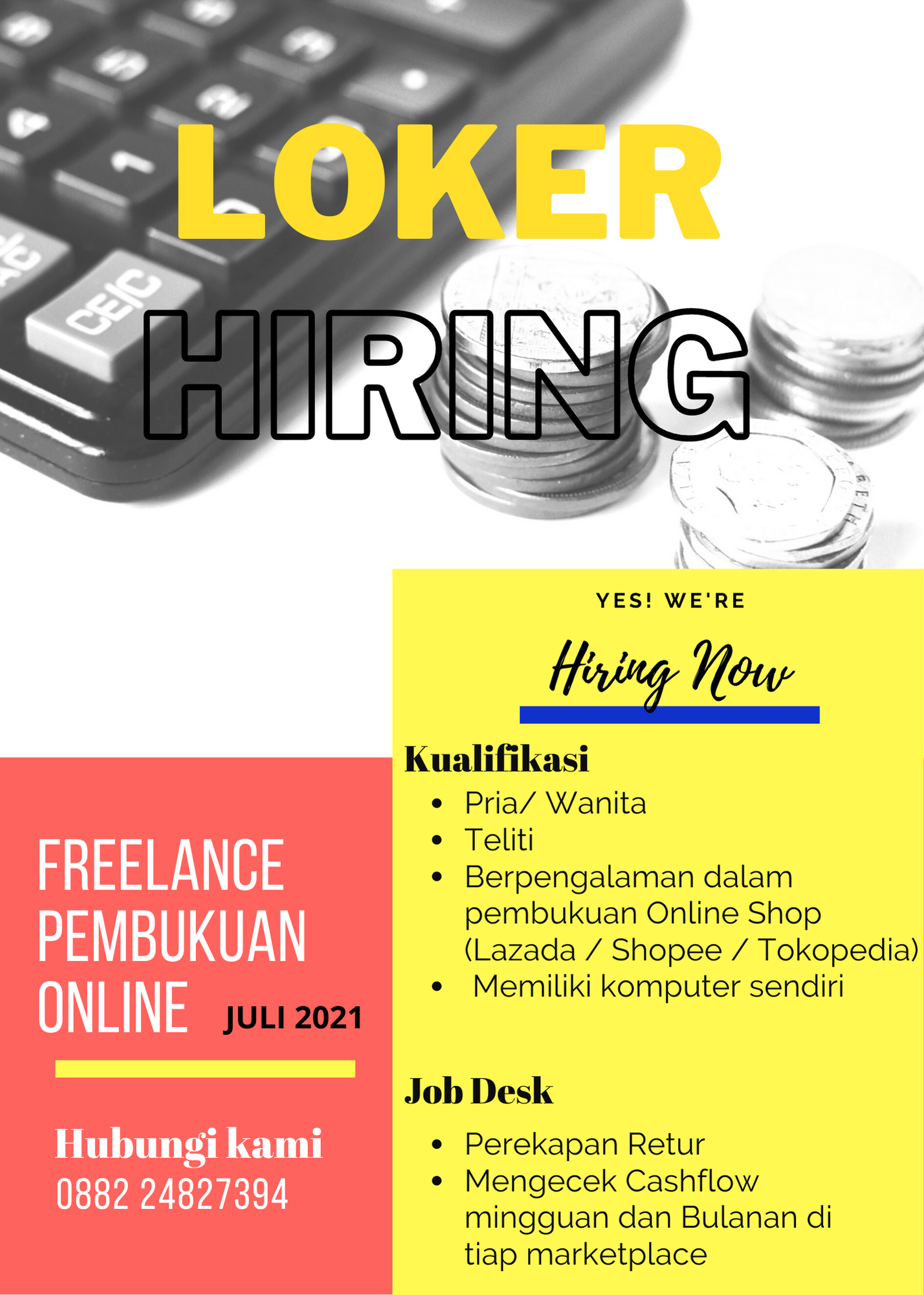 Loker Freelance Pembukan Online Wajib Teliti | KASKUS