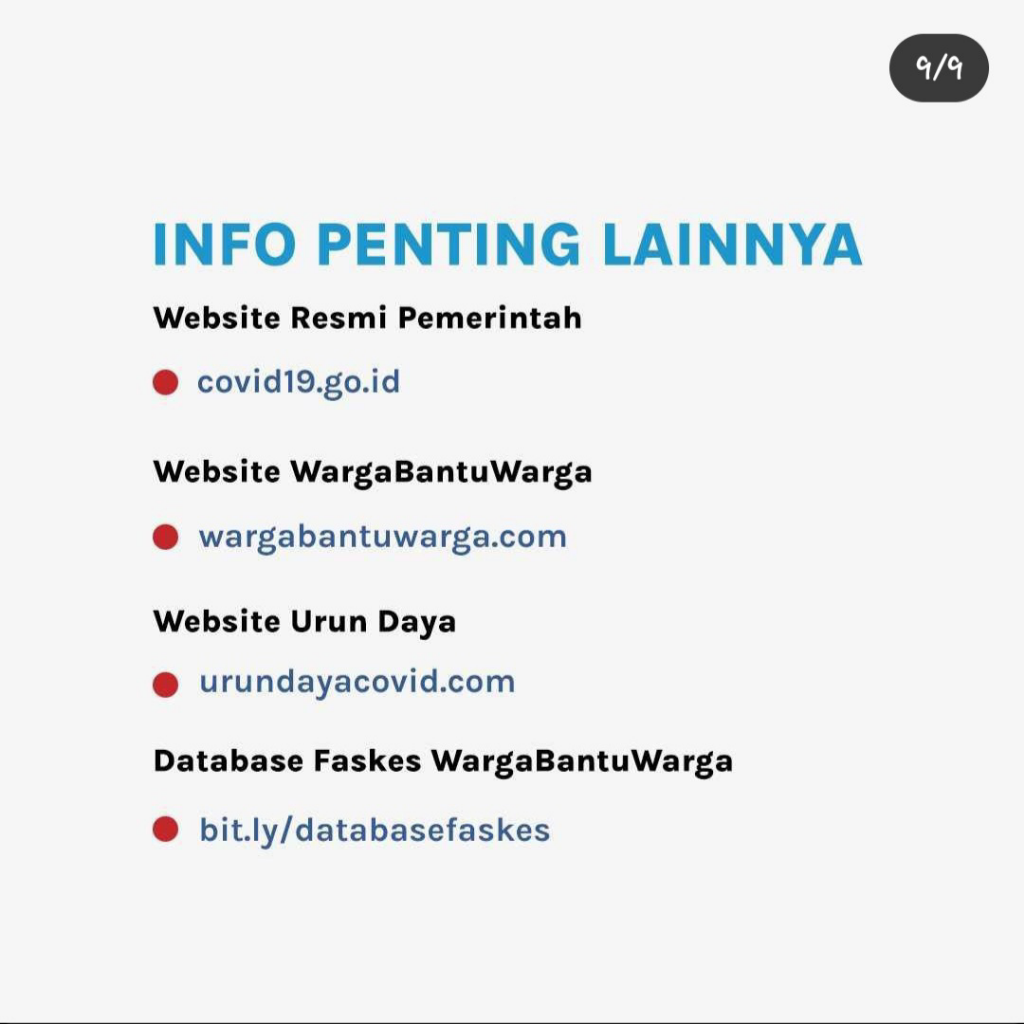 Hotline Pelayanan Covid-19