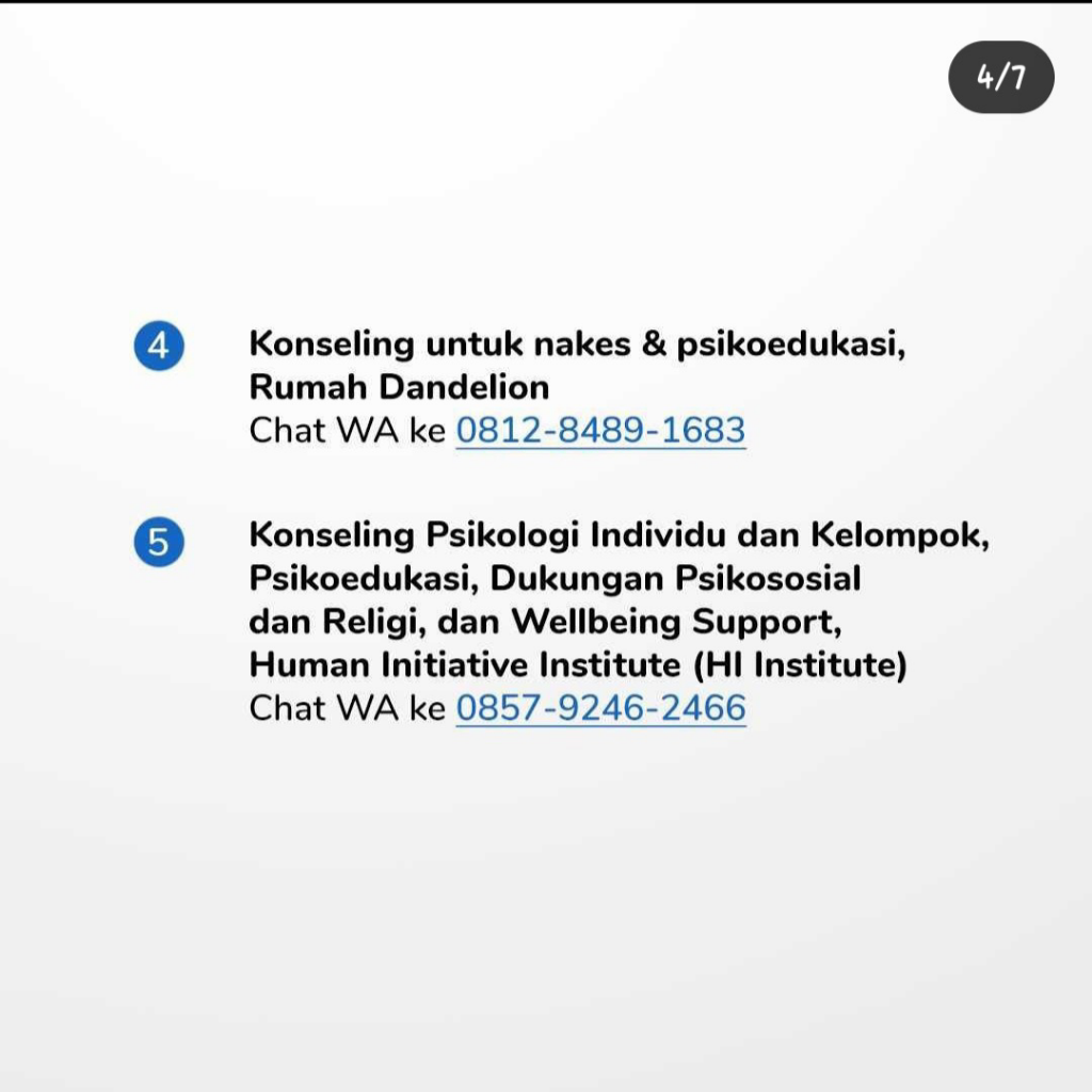 Hotline Pelayanan Covid-19