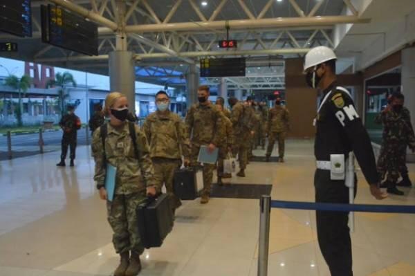Mendarat di Palembang, 330 Tentara Amerika Serikat Diperiksa Prokes Ketat