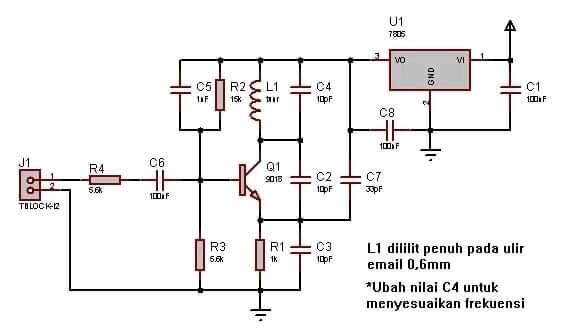 Merakit Oscillator FM kepala tuner blok