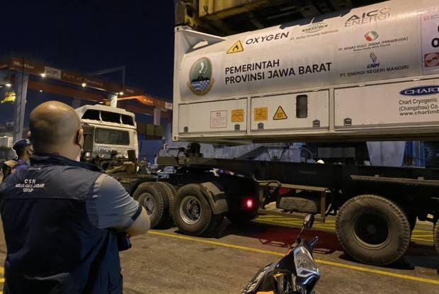 Atasi Krisis COVID-19, Jabar Jemput 85 Ton Oksigen Cair ke Palembang