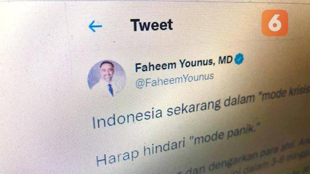 Cuitan Dr. Faheem Younus, Lebih Diterima Masyarakat Dibanding Pemerintah!! Kenapa? 