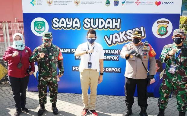 Sandiaga Uno Dukung Vaksinasi Pejuang Digital E-commerce dan Stakeholder Terkait