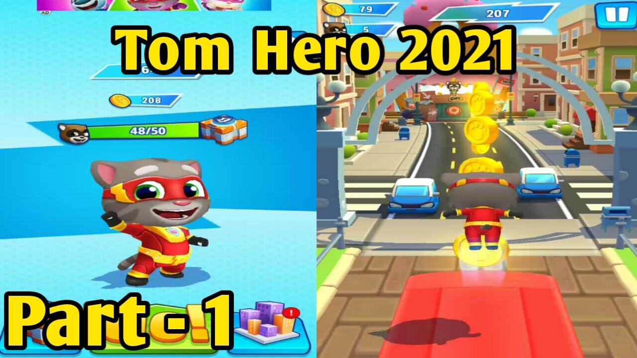 Talking Tom Hero Dash GamePlay Android All Level Walkthrough ios [ Super Tom  2021 ] | KASKUS