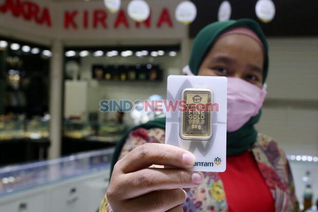 Bunda! Harga Emas Antam Turun Lumayan Nih di Akhir Pekan