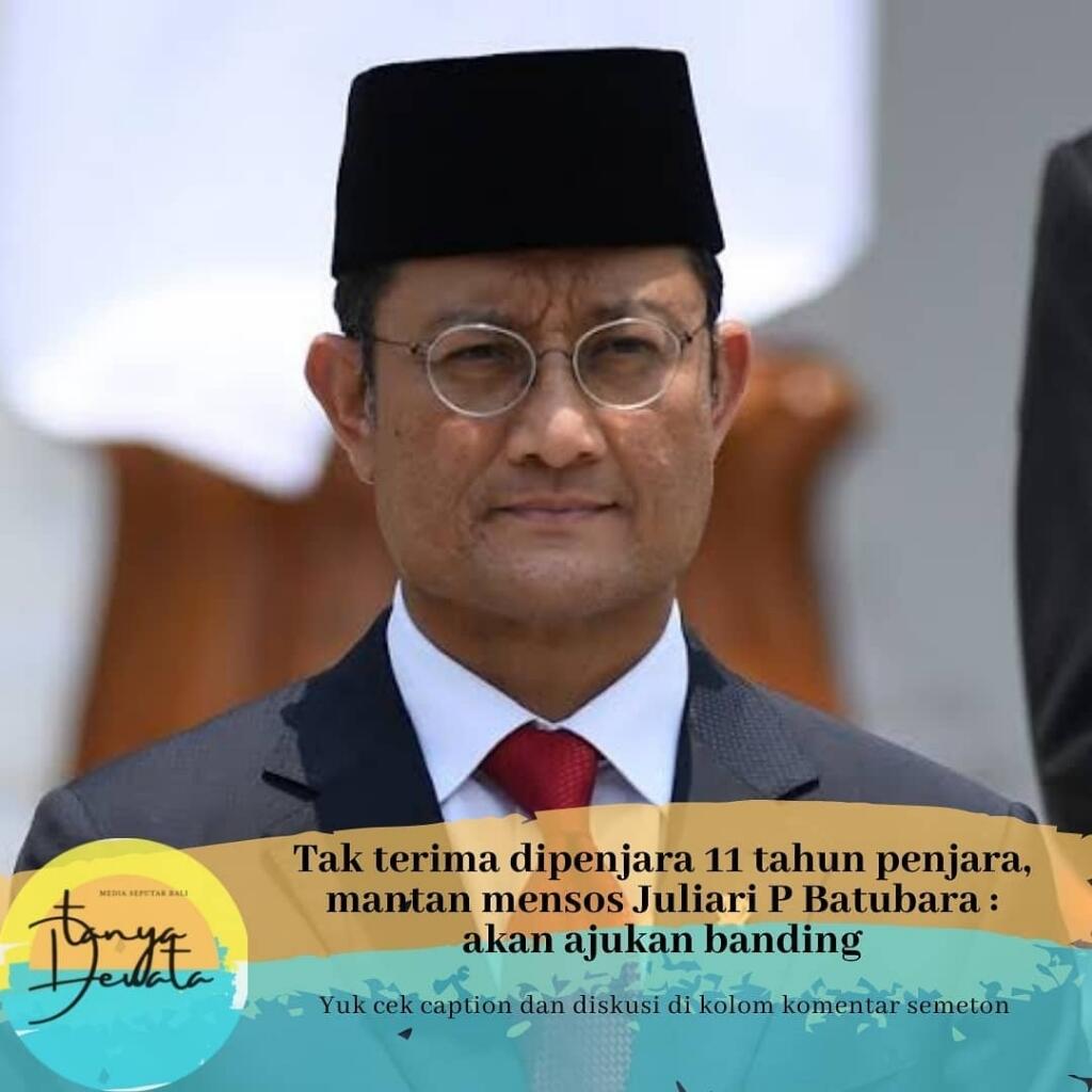 Eks Menteri Sosial Juliari P. Batubara dituntut 11 tahun perkara korupsi Bansos Cvd19