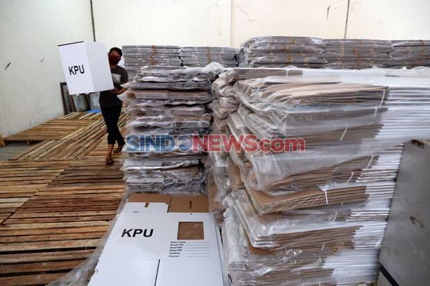 KPU Simulasi 6 Model Surat Suara Pemilu Serentak 2024