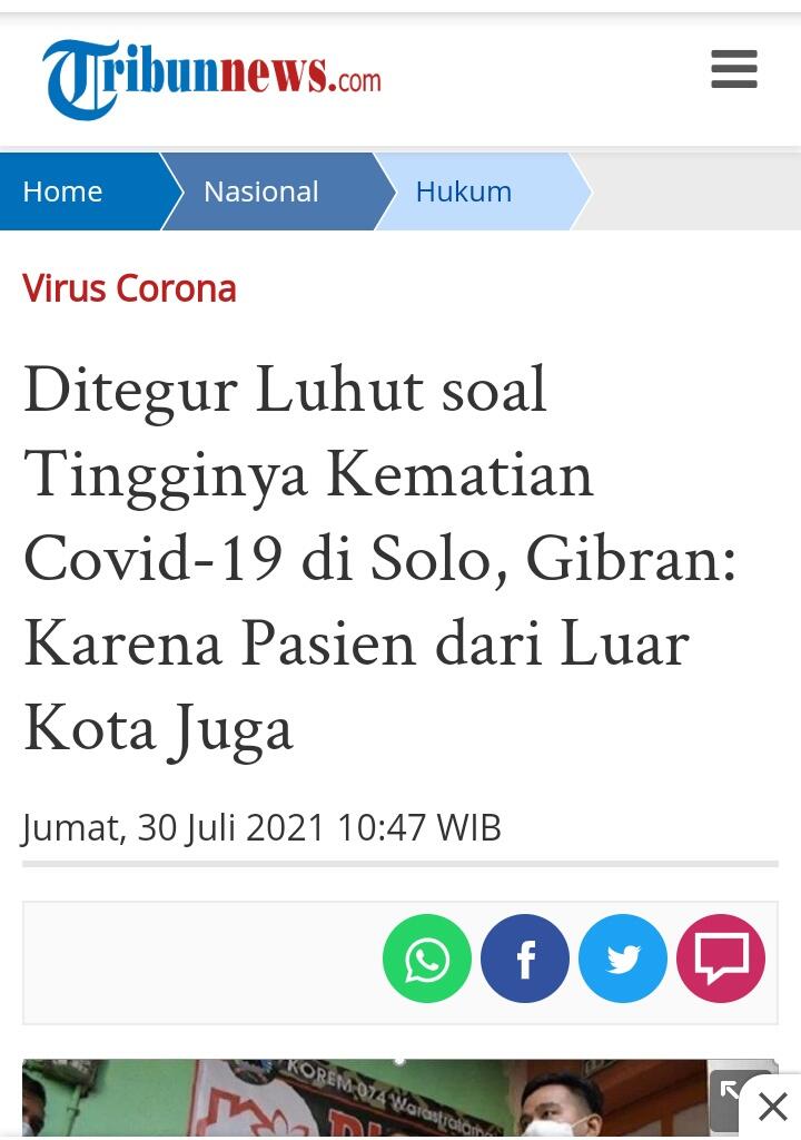 Duh! Kasus Kematian Karena Covid-19 di Jateng Tertinggi Kedua Nasional