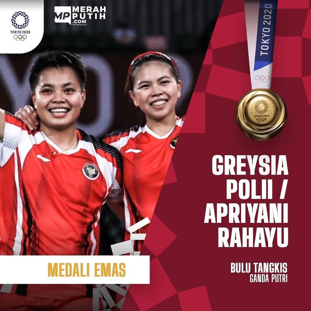 Jagoan Ganda Putri Negeri Aing Greysia / Apriyani Persembahkan Emas dan Cetak Sejarah
