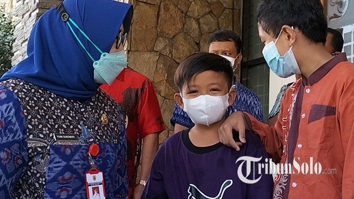 Ekspresi Bahagia Vino Sampai di Sragen Disambut Bupati, Ceritakan Cita-citanya