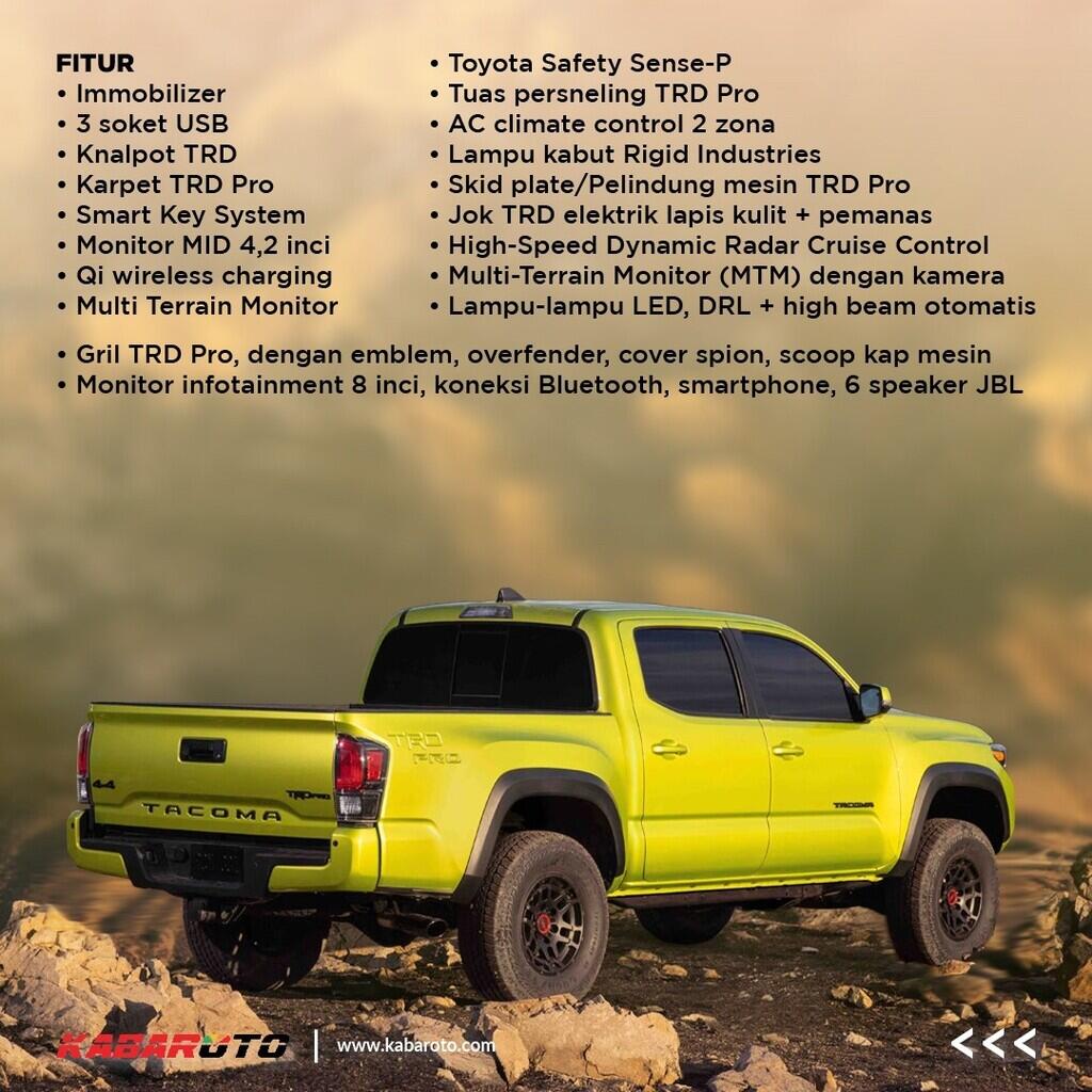 Toyota Tacoma TRD Pro Sudah Siap Tempur