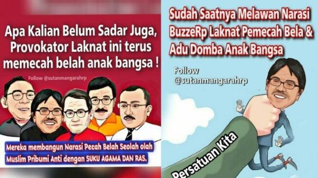 Sutan Mangara Sebut BuzerRp Provokator Laknat: Memecah Belah &amp; Adu Domba Anak Bangsa