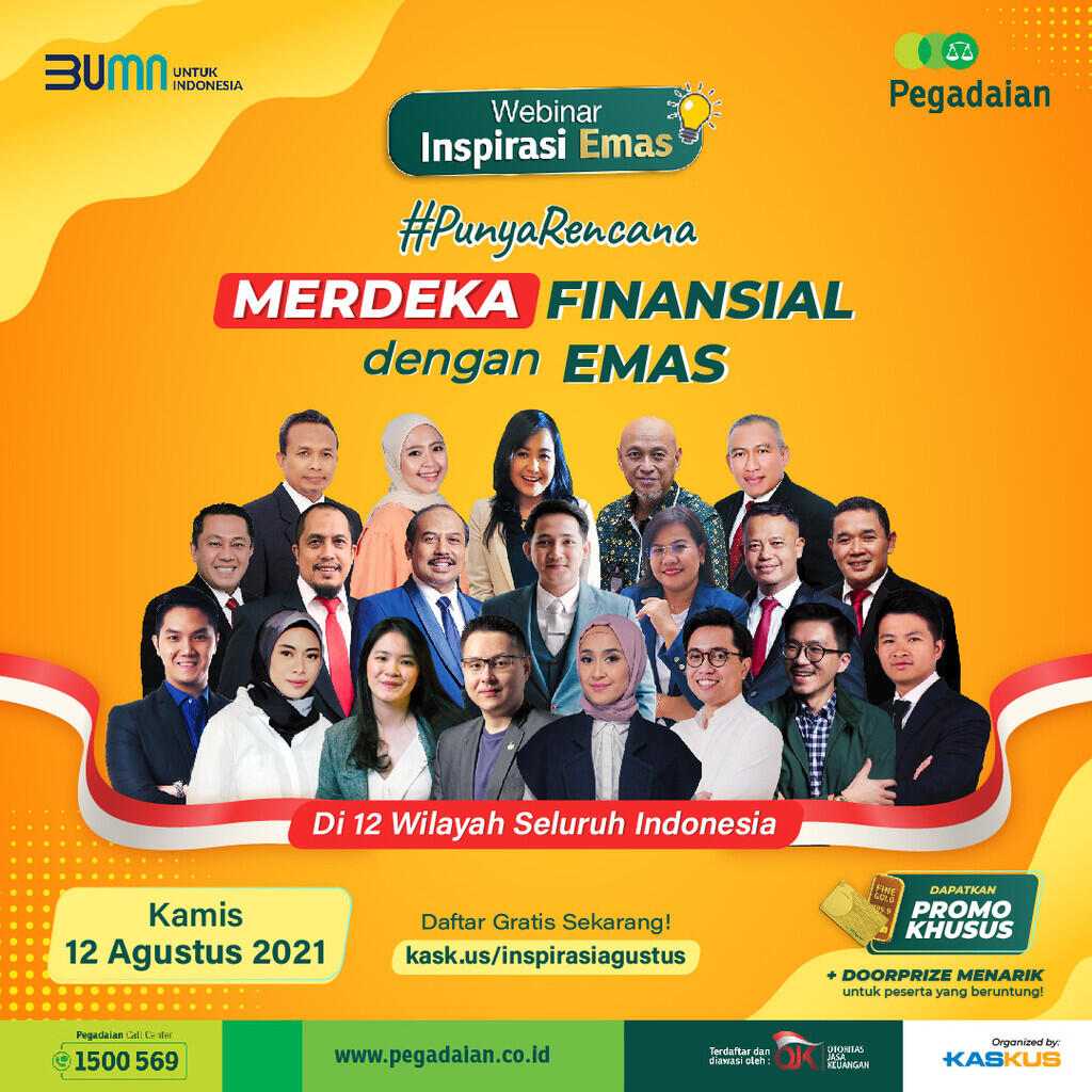 Webinar &quot;#PunyaRencana Merdeka Finansial dengan Emas&quot; - Free - Peserta Terbatas