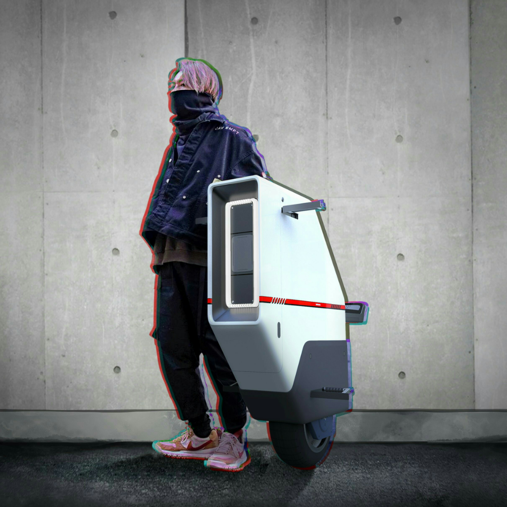 Inovasi Self-Balancing Scooter Listrik Terinspirasi Anime Cyberpunk