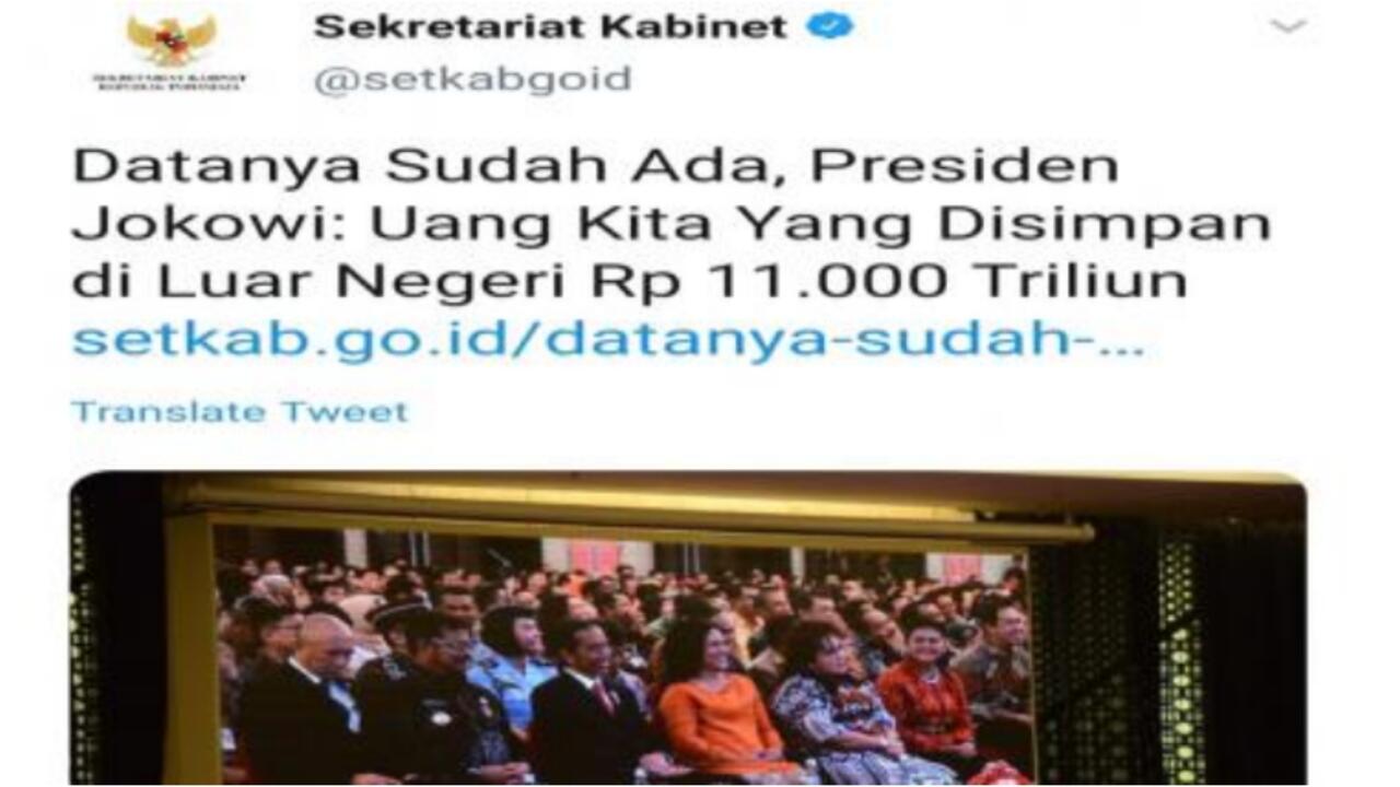 Berita Jokowi Kantongi Rp 11 Ribu Triliun Lenyap